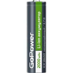 Аккумулятор GoPower 18650 2000mAh (1ШТ)